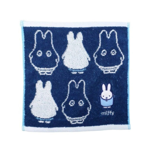 Miffy 抗菌手巾-藍色